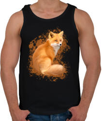 printfashion Róka - Férfi atléta - Fekete (5687506)