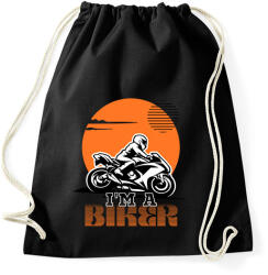 printfashion I'm a biker - Sportzsák, Tornazsák - Fekete (14244102)