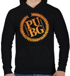 printfashion PUBG LOGO - Férfi kapucnis pulóver - Fekete (959871)