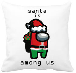 printfashion Among us - Santa is - Párnahuzat, Díszpárnahuzat - Fehér (4126105)