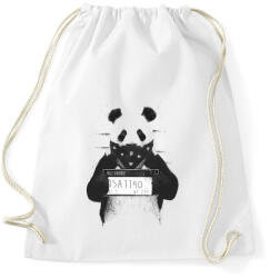 printfashion Bad panda - Sportzsák, Tornazsák - Fehér (233662)