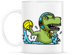 printfashion Vízilabdázó T-rex - Bögre - Fehér (15929708)