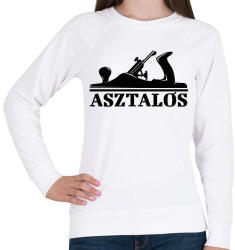 printfashion Asztalos minta - Női pulóver - Fehér (6560879)