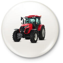 printfashion Traktor - Kitűző, hűtőmágnes - Fehér (5781820)