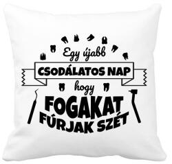 printfashion Csodálatos nap - Fogorvos - Párnahuzat, Díszpárnahuzat - Fehér (10354184)