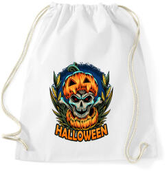printfashion Halloween tökös koponya csontváz - Sportzsák, Tornazsák - Fehér (9454073)