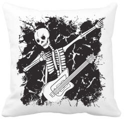 printfashion Csontváz gitárral - Párnahuzat, Díszpárnahuzat - Fehér (5646678)