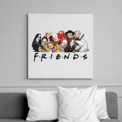 printfashion Horror friends - Vászonkép - Fehér (16768749)