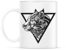 printfashion Farkas tetoválás - Bögre - Fehér (3022115)