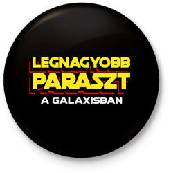 printfashion LEGNAGYOBB PARASZT A GALAXISBAN - Kitűző, hűtőmágnes - Fekete (11578104)