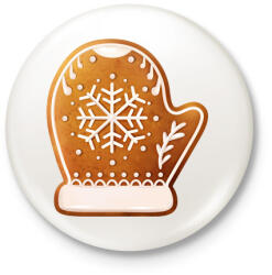 printfashion Mézeskalács kesztyű - Kitűző, hűtőmágnes - Fehér (11223752)