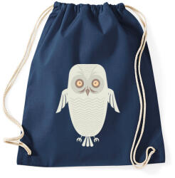 printfashion Téli bagoly - Sportzsák, Tornazsák - Sötétkék (11524)