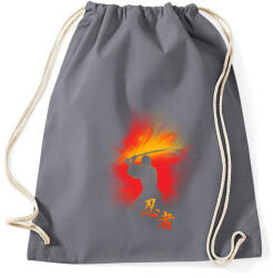 printfashion Nindzsa küldetés - Sportzsák, Tornazsák - Grafitszürke (58845)