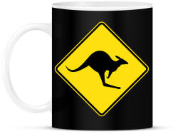 printfashion Kangaroo sign - Bögre - Fekete (4826636)