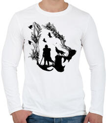 printfashion Havas Jon - Férfi hosszú ujjú póló - Fehér (1207036)