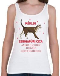 printfashion Mérleg - Szingapúri cica - Női atléta - Fehér (13337769)