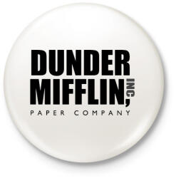 printfashion Dunder Mifflin Paper Company - Kitűző, hűtőmágnes - Fehér (4170905)
