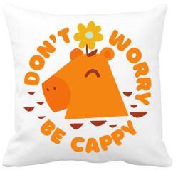 printfashion Don't worry be Cappy! - Párnahuzat, Díszpárnahuzat - Fehér (13758024)