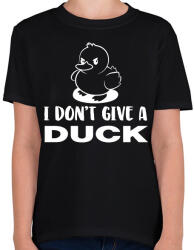 printfashion I don't give a duck - Gyerek póló - Fekete (16479995)