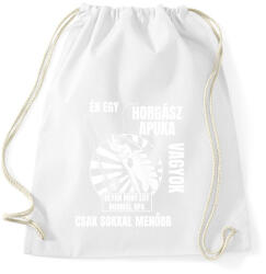 printfashion Én egy horgász apuka vagyok - Sportzsák, Tornazsák - Fehér (7636829)