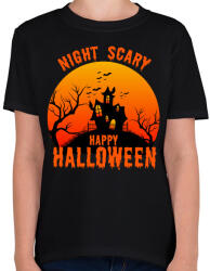printfashion Nigh Scary Halloween - Gyerek póló - Fekete (5542443)