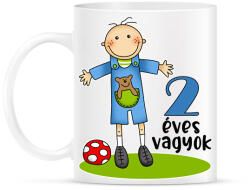 printfashion 2 éves vagyok" kisfiúknak - Bögre - Fehér (13442782)