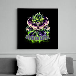 printfashion Broly, Edzős minta (Dragon Ball) - Vászonkép - Fekete (11873549)