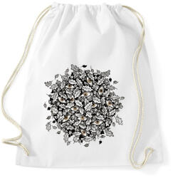 printfashion Leaves and brown eyes - Sportzsák, Tornazsák - Fehér (6310948)