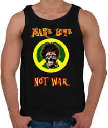 printfashion make love not war - Férfi atléta - Fekete (1493040)