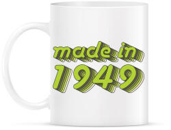 printfashion made-in-1949-green-grey - Bögre - Fehér (790334)