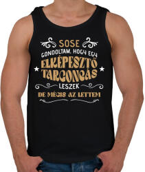 printfashion Elképesztő targoncás - Férfi atléta - Fekete (13076207)