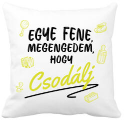 printfashion Megengedem, hogy csodálj - Sárga - Párnahuzat, Díszpárnahuzat - Fehér (7279919)