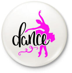 printfashion Balett táncos - Kitűző, hűtőmágnes - Fehér (3079016)