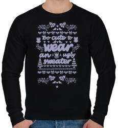 printfashion too cute - Férfi pulóver - Fekete (15178479)