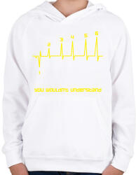 printfashion you wouldn't understand - Gyerek kapucnis pulóver - Fehér (2928214)