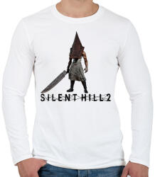 printfashion Silent hill 2 pyramid head - Férfi hosszú ujjú póló - Fehér (16792799)