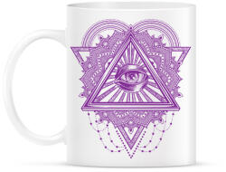 printfashion Mindent látó szem - Bögre - Fehér (2297042)