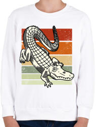 printfashion Krokodil - Gyerek pulóver - Fehér (14125169)