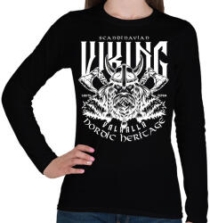 printfashion viking - Női hosszú ujjú póló - Fekete (13742248)