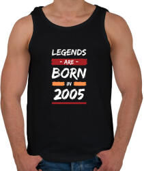 printfashion Legends are born in 2005 - Férfi atléta - Fekete (14244706)