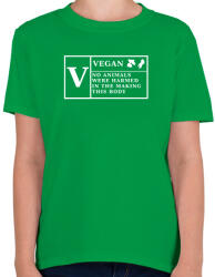 printfashion VEGAN - Gyerek póló - Zöld (1569560)
