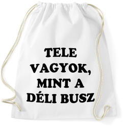 printfashion Déli busz - Sportzsák, Tornazsák - Fehér (5005626)