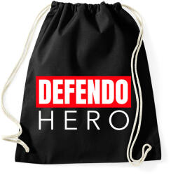 printfashion DEFENDO HERO - Sportzsák, Tornazsák - Fekete (9437364)