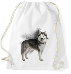 printfashion Malamut - Sportzsák, Tornazsák - Fehér (1540359)