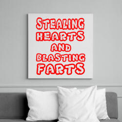 printfashion Stealing Hearths - Vászonkép - Fehér (6630662)