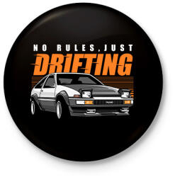 printfashion Autó - Kitűző, hűtőmágnes - Fekete (14094452)