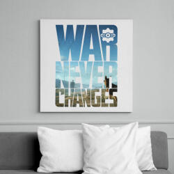 printfashion War never changes - Vászonkép - Fehér (6623334)