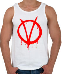 printfashion Vendetta logo - Férfi atléta - Fehér (2887153)