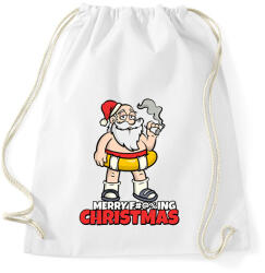 printfashion MERRY FUCKING CHRISTMAS 3 - Sportzsák, Tornazsák - Fehér (10824845)