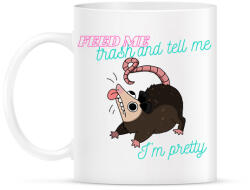 printfashion Feed me trash - Bögre - Fehér (14437730)